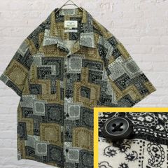 Keboz ペイズリー柄 半袖シャツ Lサイズ - メルカリ