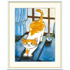 渡辺あきお 心ときめく 猫の絵 インテリア アート - メルカリ