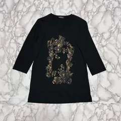 トレンド【Tornado Mart トルネードマート  【商品名】archive 七分袖/箔プリント/Vネック カットソー シャツ Tシャツのサムネイル