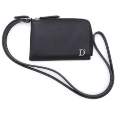 DSQUARED2 (ディースクエアード) Black Wallet with neck strap ストラップ付レザーウォレット ブラック WAM0055 01501209 M480のサムネイル