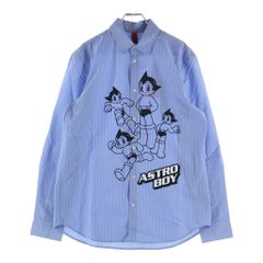 Onitsuka Tiger (오니츠카 타이거) × 철완 아톰 75th Shirts 75주년 기념 긴팔 셔츠 화이트/블루 2183B320