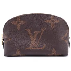 LOUIS VUITTON (ルイヴィトン) モノグラムリバース ポシェット・コスメティックPM ポーチ ケース ブラウン PVCレザー M11249 ゴールド金具のサムネイル
