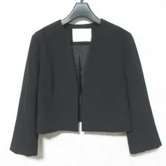 美品 Grace Class グレースクラス バックサテンショートジャケット 28305287 サイズ38 ブラック レディース 古着 中古 USEDのサムネイル