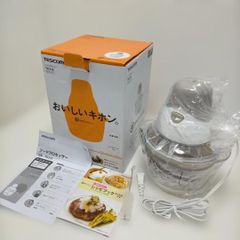 TESCOM TK212(W) 화이트 푸드 프로세서 미사용품 퓨어 내츄라 Pure Natura 조리 가전 다진 거품기 레시피 북 첨부 260226-8A