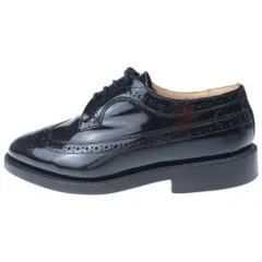 Tricker's (トリッカーズ) ウィングチップ ウェスタンレザーローファー ブラック M6837のサムネイル