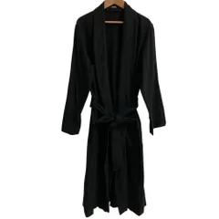良品 MARGARET HOWELL マーガレットハウエル ショールカラー ベルテッド ガウンコート サイズF ブラック レディース 古着 中古 USEDのサムネイル