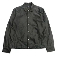 美品 URBAN RESEARCH アーバンリサーチ ITEMS アイテム ヴィーガンレザー コーチジャケット ブルゾン フェイクレザー M 黒 ブラック メンズ 古着 中古 USEDのサムネイル