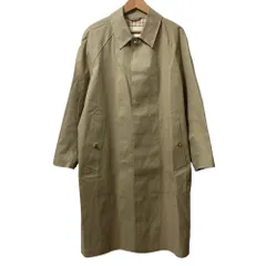 美品 MACKINTOSH マッキントッシュ DUNANS EX ゴム引き ステンカラーコート サイズ36 ベージュ メンズ 古着 中古 USEDのサムネイル