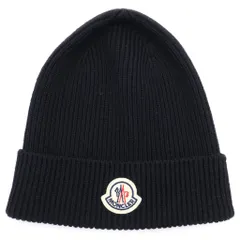 MONCLER (モンクレール) ウール ビーニー ニット帽 ブラック I20913870500 A9342のサムネイル