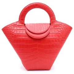 BOTTEGA VENETA (ボッテガヴェネタ) ドール ハンドバッグ トートバッグ レッド 型押しクロコのサムネイル