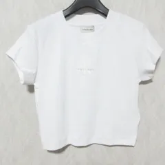 未使用 25SS Calvin Klein Jeans カルバンクラインジーンズ モノグラムベビーTシャツ 47AB802 XS ホワイト レディース 古着 中古 USEDのサムネイル