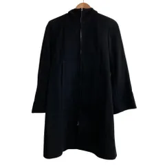 美品 agnes b. アニエスベー カシミヤブレンド ダブルジップ フーデッドコート サイズ38 ブラック レディース 古着 中古 USEDのサムネイル