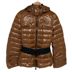 90s MONCLER サイドパッチ ベルト付き グラデーションダウンジャケット 