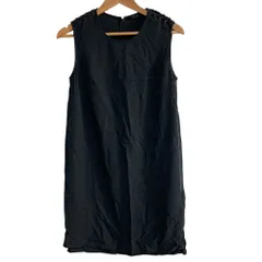 美品 ALLSAINTS オールセインツ KAILI LACED DRESS レースアップショルダー ドレス ワンピース サイズ160/80A ブラック レディース 古着 中古 USEDのサムネイル