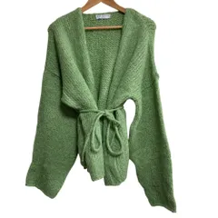 美品 TRICOTS JEAN MARC トリコジーンマルク CESAME ニットカーディガン グリーン レディース 古着 中古 USEDのサムネイル