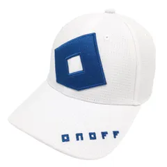 【新品】オノフ キャップ 白×ブルー ロゴ刺しゅう   ゴルフウェア ONOFFのサムネイル