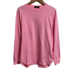 美品 Drawer ドゥロワー コットン天竺クルーネックロングスリーブ Tシャツ カットソー 6512‐299‐0278 ピンク レディース 古着 中古 USEDのサムネイル