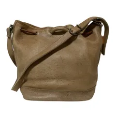 美品 Hender Scheme エンダースキーマ arne big 巾着 レザーショルダーバッグ ベージュ メンズ レディース 古着 中古 USEDのサムネイル