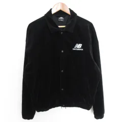 美品 New Balance ニューバランス コーデュロイ コーチジャケット JMJL1854 サイズS ブラック メンズ 古着 中古 USEDのサムネイル