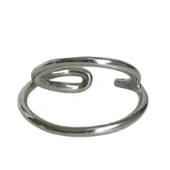 美品 HYKE ハイク DOUBLE EAR CUFF SMALL ダブルイヤーカフ アクセサリー SV925 19107-4599 シルバー レディース 古着 中古 USEDのサムネイル