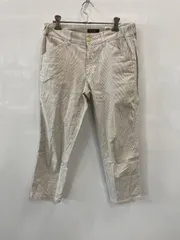 ピA803⚫︎Eddie Bauer⚫︎エディーバウア⚫︎パンツ⚫︎綿・麻混⚫︎ストライプ⚫︎レディース⚫︎size P4⚫︎白×灰のサムネイル
