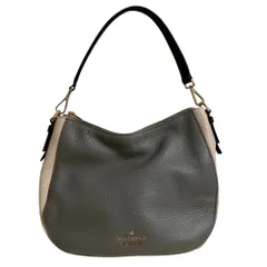 美品 Kate Spade new york ケイトスペード ジャクソンストリート スモール マイリー 2way ショルダーバッグ グレー ピンクベージュ レディース 古着 中古 USED