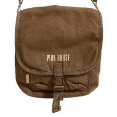 美品 PINK HOUSE ピンクハウス キャンバス ショルダーバッグ ブラウン レディース 古着 中古 USEDのサムネイル