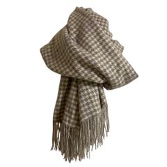 ARGUE SQUAREWOOL GAUZE STOLE GRAGE-CHECK - メルカリ
