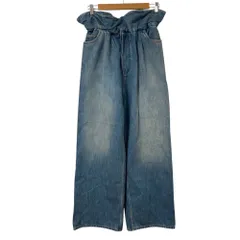 美品 25AW LOEWE ロエベ フラメンコ ジーンズ アナグラムロゴ デニムパンツ S359Y11XDB サイズS インディゴ レディース 古着 中古 USEDのサムネイル