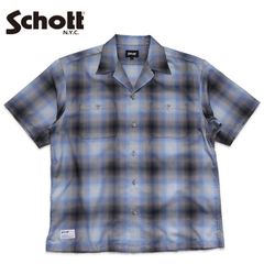 Schott OMBRE SHIRT オンブレ チェックシャツ 2025 - メルカリ