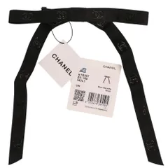 未使用 25-26AW CHANEL シャネル 25B ココマーク シルクブレンド リボンバレッタ ヘアアクセサリー ブラック レディース 古着 中古 USEDのサムネイル