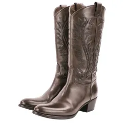 美品 SARTORE サルトル SR1627 レザー ウエスタンブーツ 37 約23.5-24cm ダークブラウン レディース 古着 中古 USEDのサムネイル