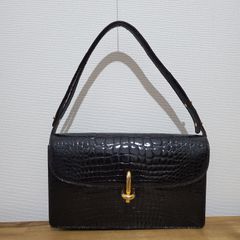 極美品】G.BOLLI シャイニングクロコダイル イタリア製 定価58万円 