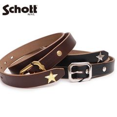 Schott パーフェクト ベルト 茶芯 38 ショット - メルカリ