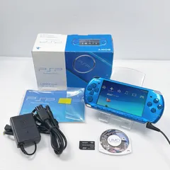 極美品 PSP 3000 バイブラントブルー 遊べるセット 動作確認済み FW6.60 後期型モデル ソニー プレイステーション ポータブル SONY PlayStation Portable psp 管理番号M1945