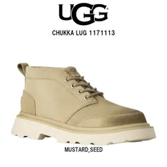 UGG(アグ)メンズ チャッカ ラグ ブーツ レースアップ シューズ スエード レザー ロゴ ステッチ 厚底 プルタブ カジュアル 男性用 靴 1171113のサムネイル