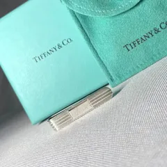 廃盤 TIFFANY ティファニー 鏡面スターリングシルバー ストライプライン ショートサイズ ネクタイピン タイピン タイバー SV925 付属有のサムネイル