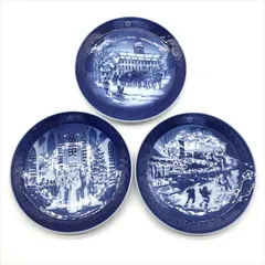 美品 ROYAL COPENHAGEN ロイヤル コペンハーゲン 聖ルチア祭 王室の馬車 クリスマスのお客様 イヤー プレート 北欧 食器 c327のサムネイル