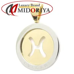 BVLGARI ブルガリ トンド ペンダントトップ ホロスコープ うお座 星座 K18YG イエローゴールドxステンレススチール レディース /295215【中古】【BJ】のサムネイル