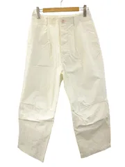 スティルバイハンド STILL BY HAND ハイウエスト スーパー ワイドパンツ PT01221 塩縮ナイロンワイドパンツ 46 ホワイト ボトムスのサムネイル