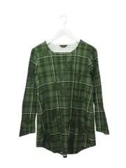 インゲボルグ INGEBORG チュニック 長袖 4 カットソー チェック プリント グリーン 緑 トップスのサムネイル