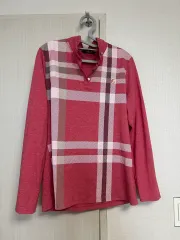 DAKS チェック 長袖 Tシャツ レッド 105のサムネイル