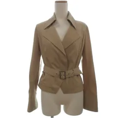 フォクシーニューヨーク FOXEY NEW YORK ジャケット ショートコート ベルト付き ベージュ 40のサムネイル