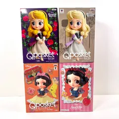 Qposket ディズニー 白雪姫 オーロラ姫 フィギュア 4個セット SUGIRLY 眠れる森の美女 Sleeping Beautyのサムネイル