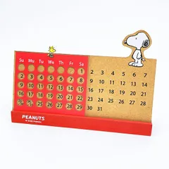 スヌーピー 万年ウッドカレンダー SNOOPY