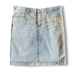 ky307 GUCCI ファー・トリム・ニット・スカート 42 黒 - メルカリ