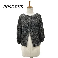 ROSE BUD ローズバッド レオパード柄ブラウス F ブラウン系のサムネイル