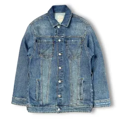 ZADIG&VOLTAIRE ザディグ・エ・ヴォルテール ウォッシュ デニム トラッカー ジャケット Sのサムネイル