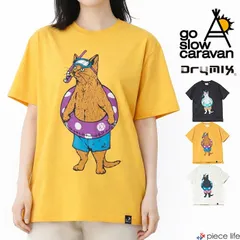 【2026春夏新作】ゴースローキャラバン go slow caravan  Tシャツ 半袖 メンズ レディース Tシャツ トップス Drymix 海猫 吸湿速乾 UVケア 防シワ ネコ 猫 ネコ 浮き輪 春 夏 秋 M L XL 365601のサムネイル
