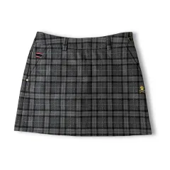 (28) MARK & LONA マークアンドロナ グレー CHECK 起毛 ゴルフ ミニ スカートのサムネイル